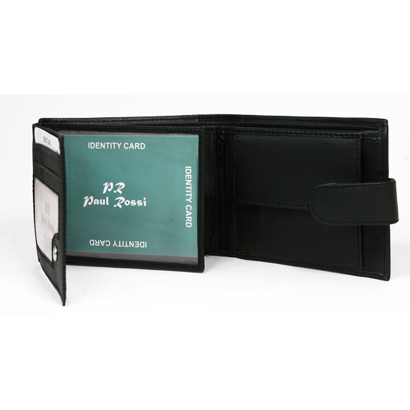 Гаманець чоловічий Paul Rossi N992L-GTN BLACK Гаманець чоловічий Paul Rossi N992L-GTN BLACK